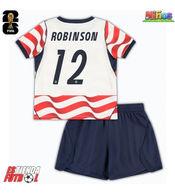Estados Unidos Miles Robinson #12 Primera Equipación Niños Mundial 2026 Manga Corta (+ Pantalones cortos)